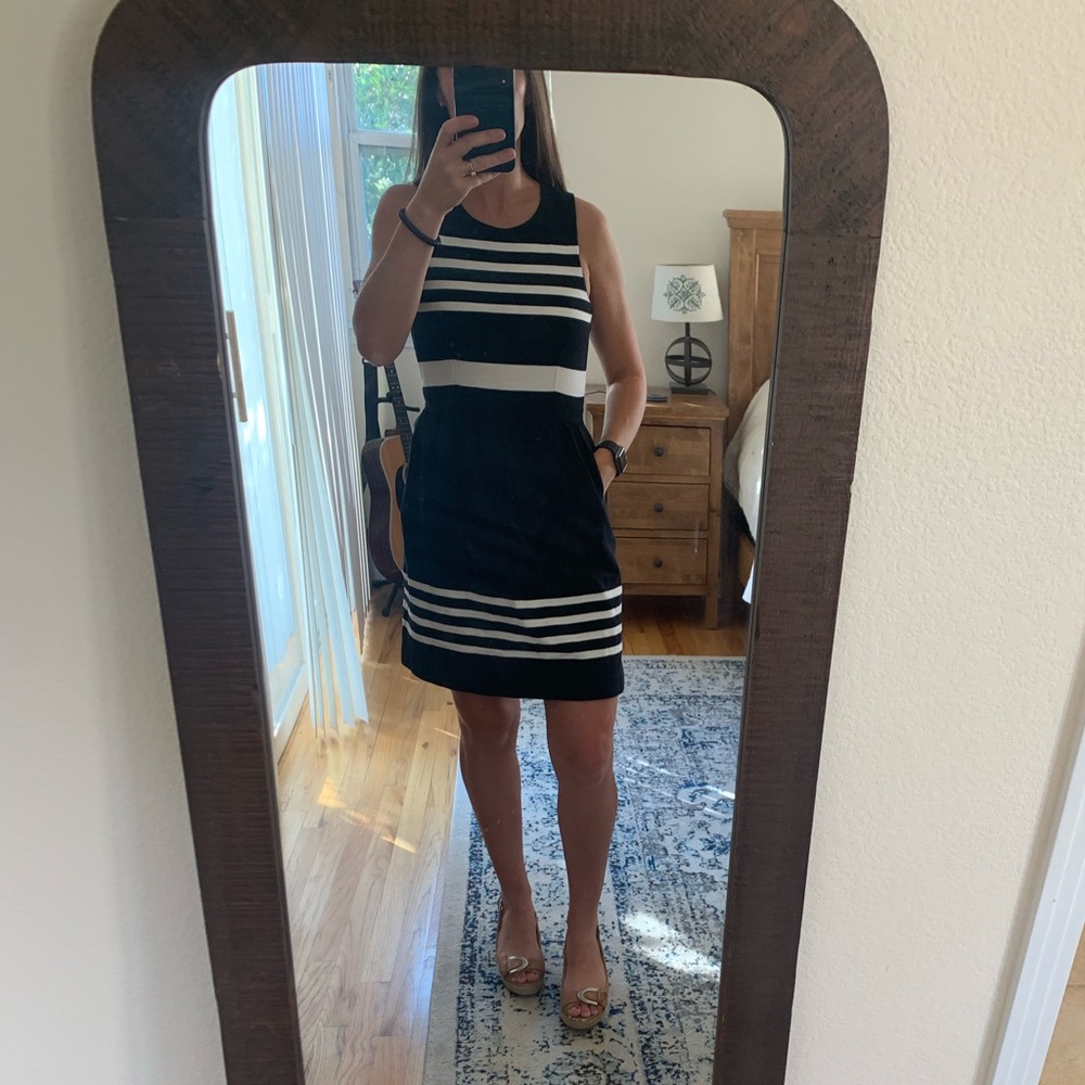 Madewell black and white dress size XS